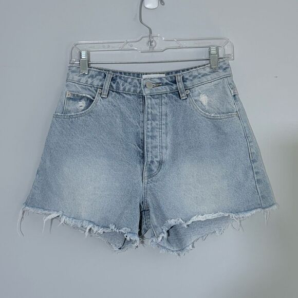 ROLLA’S Original Short City Bleach Light 26 Wash High Rise Cut Off Jean Shorts - Picture 4 of 16